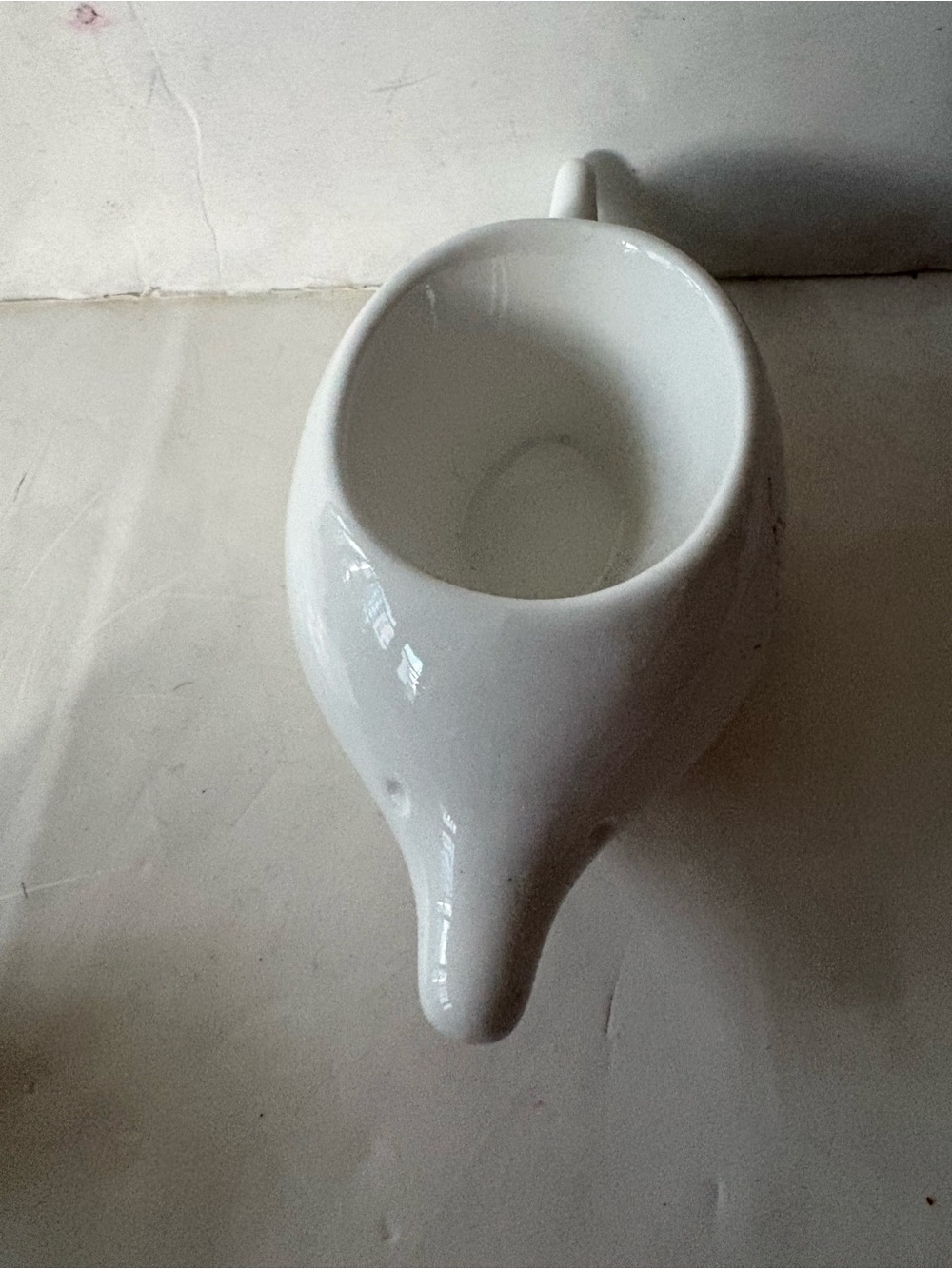 Umbra hedgehog or animal white gravy boat Ceramic